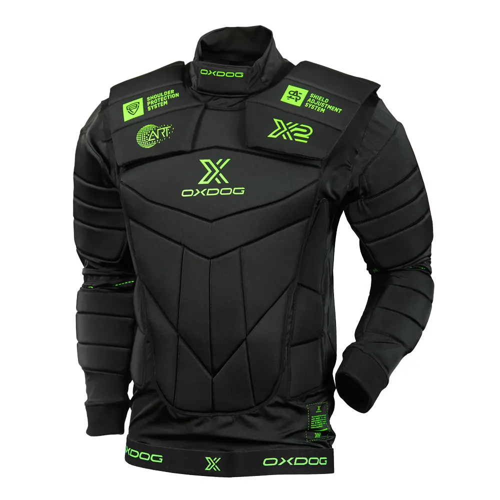 Oxdog X2 Goalie Protection Shirt Black/Green XXL