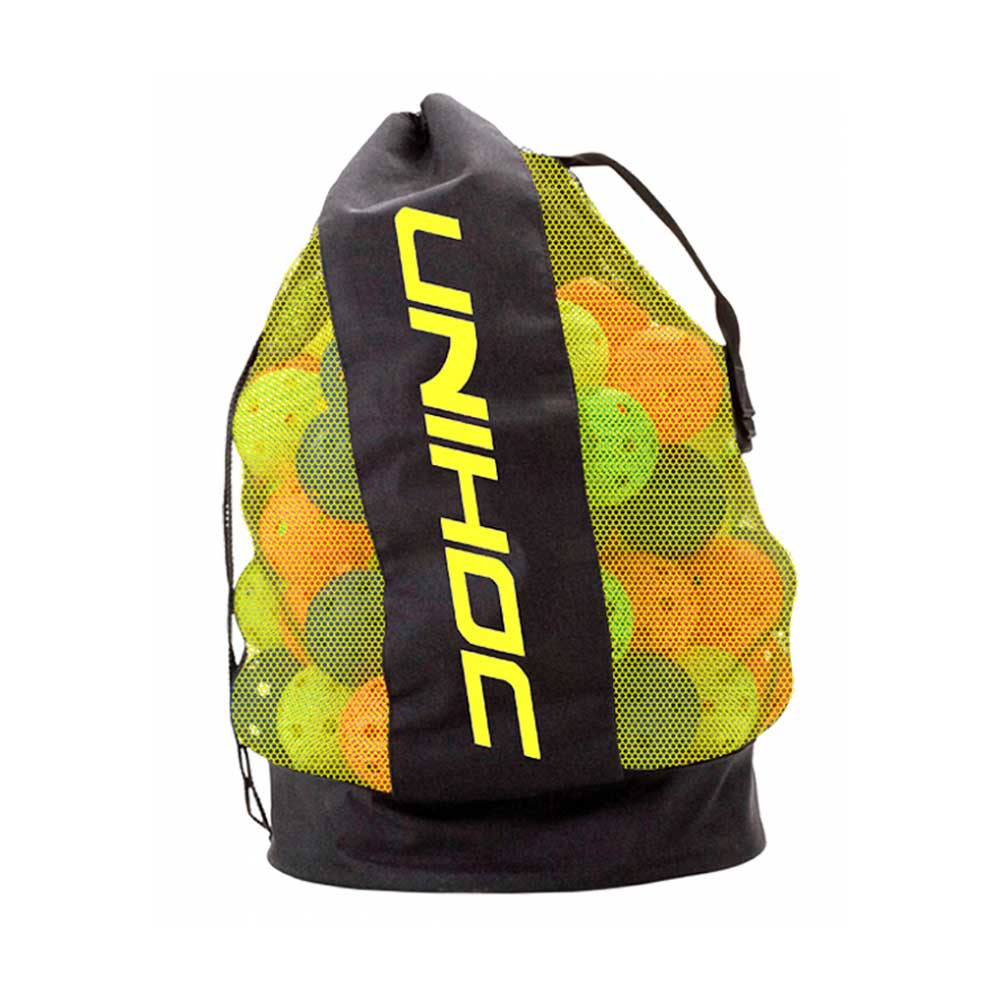 Unihoc Ballbag Black/Yellow vak na míčky