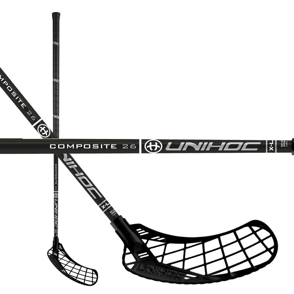 Unihoc Epic 26 X-long Black/Silver Levá (levá ruka dole) 110 cm (= 120 cm)