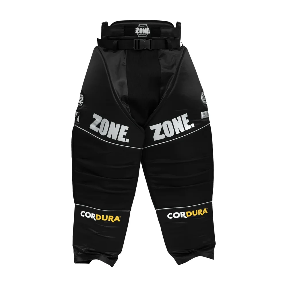 Zone Upgrade PRO4 Superwide Black/Silver goalie pants L