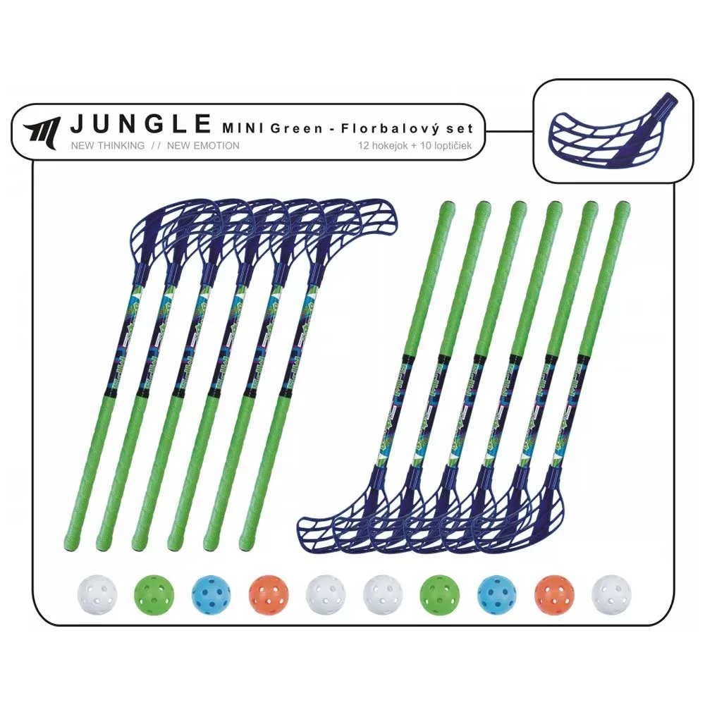 Set MPS Jungle Mini Green/Navy (12 hokejek)