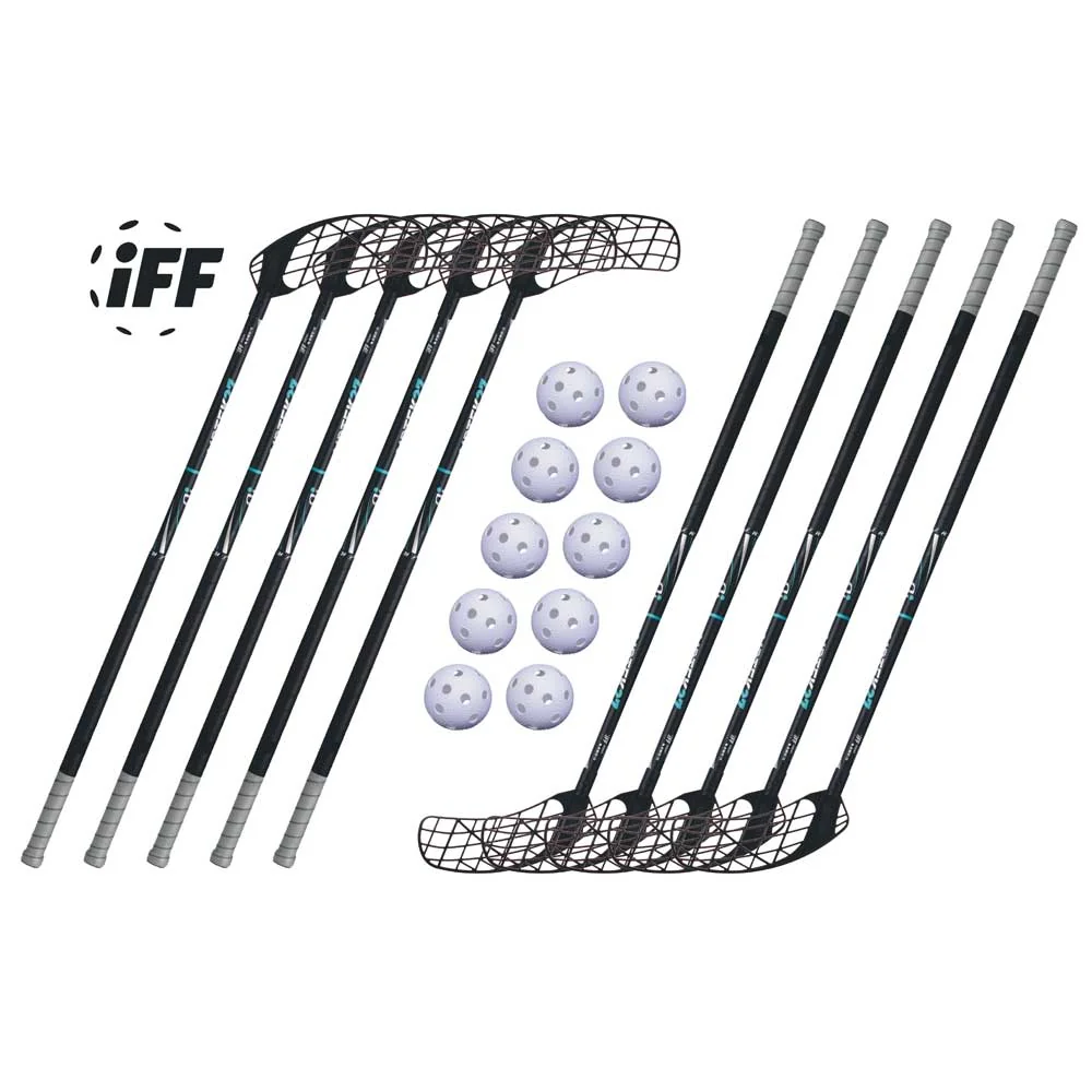 Set Accufli AirTek IFF Black (10 hokejek) 100 cm (= 111 cm) 8x levá / 2x pravá