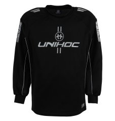 Unihoc Alpha Black/Silver brankársky dres