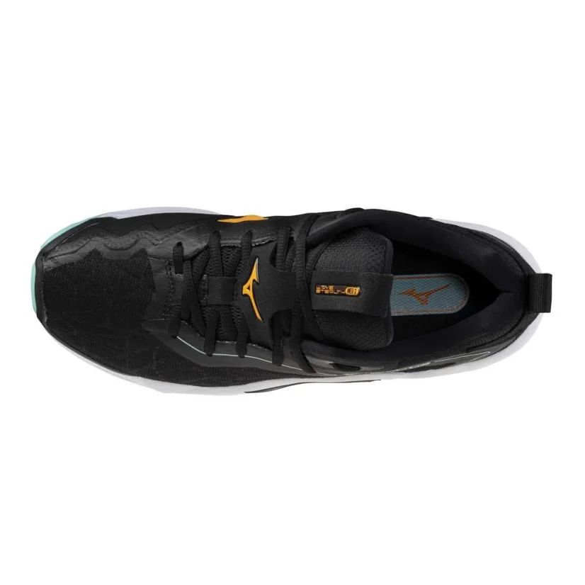 Mizuno Wave Stealth Neo 2 Black/Tangelo/Ice Green