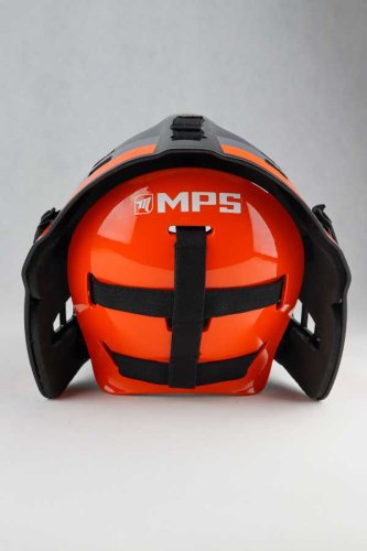 MPS Black/Orange Square helmet