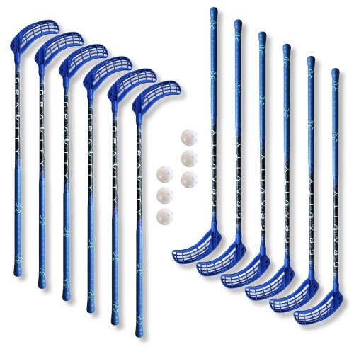 Eurostick Gravity Blue IFF Set (12 hokejok)