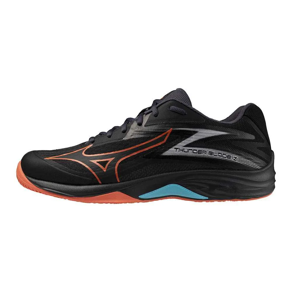 Mizuno Thunder Blade Z Black/Neon Flame/Peacock Blue | Florbal4u.com