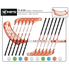 Juniorský set MPS Flash Orange (12 hokejok)