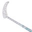 Accufli Katana 29 White/Blue - Stick length: 100 cm (= 111 cm), Blade hooking: Right (right hand below)