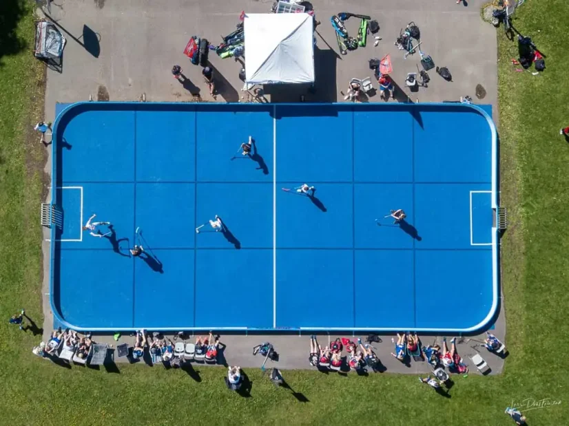 Swerink Outdoor GOAL floorball rink - Size: 20 x 10 m