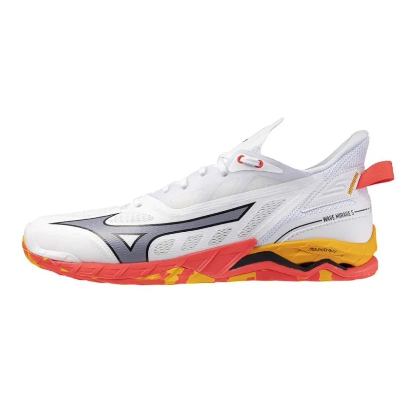 Mizuno Wave Mirage 5 White/Fiery Coral 2/Citrus