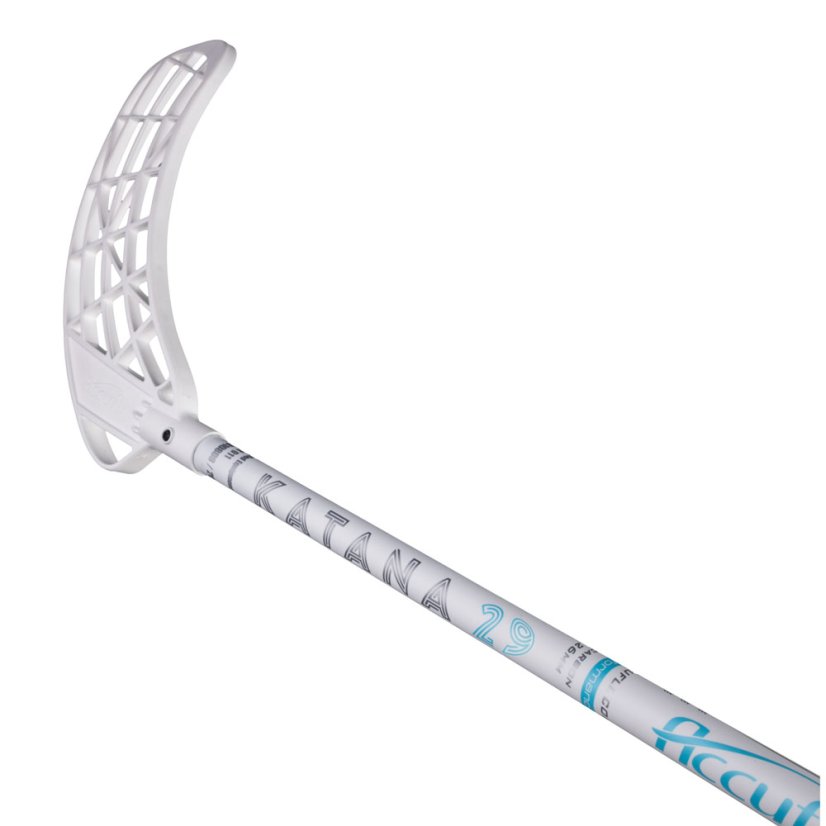 Accufli Katana 29 White/Blue - Stick length: 100 cm (= 111 cm), Blade hooking: Right (right hand below)