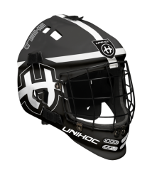 Kask bramkarski Unihoc Shield Black/White