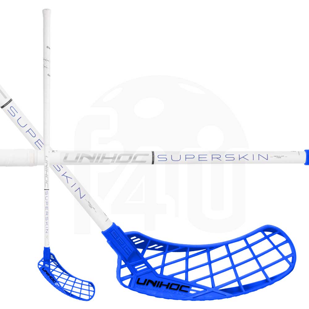 ユニホック ネオホッケー　フロアボール　	UNIHOC EPIC Composite 29 white/turquoise（長さ(LENGTH)：92cm、持手　右(RIGHT)） 2番 Unihoc Epic Superskin Reg 29 | Florbal4u.com