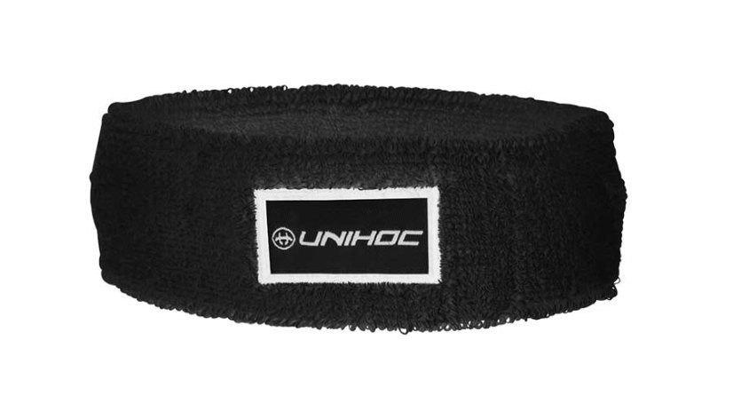 Unihoc Terry Mid Black Headband