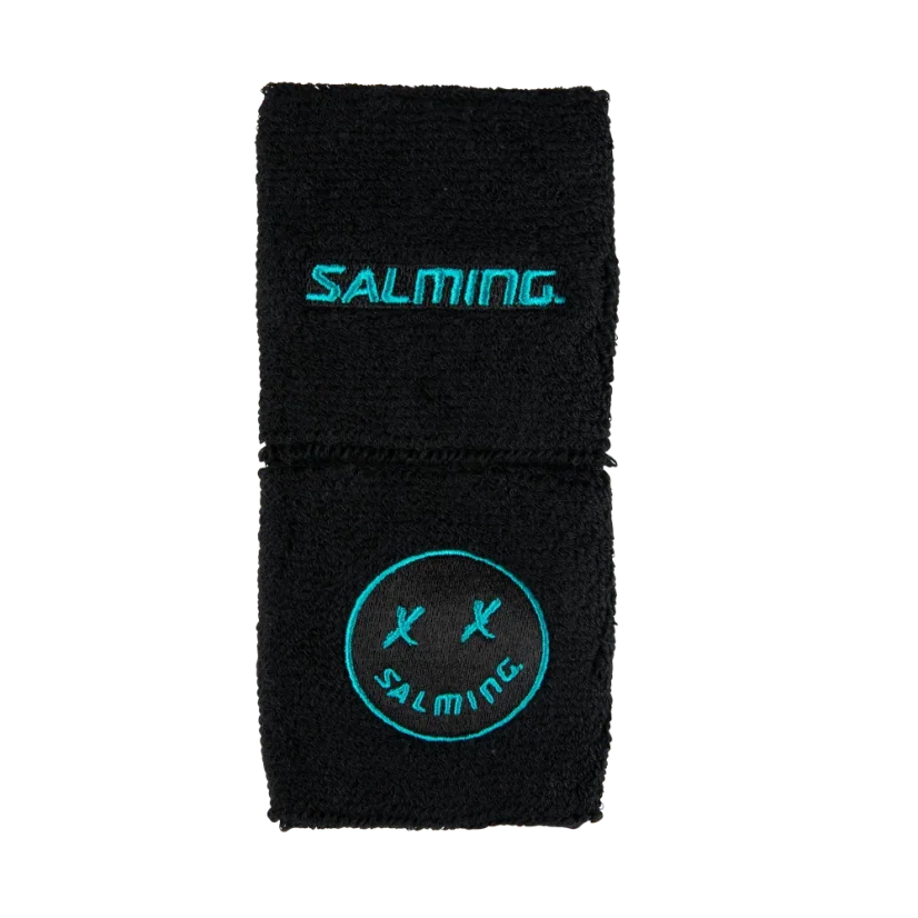 Salming Wristband Short 2-pack ICON Black/Laguna Blue