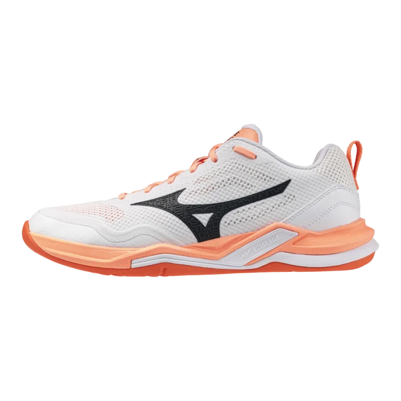 Mizuno Wave Stealth PRO White/black/flamingo Coral
