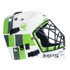 MPS White/Green helmet