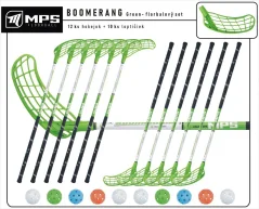 Set MPS Boomerang Green Hook (12 hokejek)