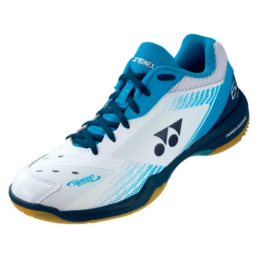 シューズ YONEX POWER CUSHION 65 Z 24.5 Yonex Power Cushion 65 Z White/Blue | Florbal4u.com