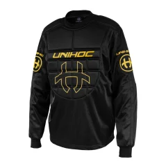 Unihoc Shield SR Black/Gold LTD EDT Goalie Jersey