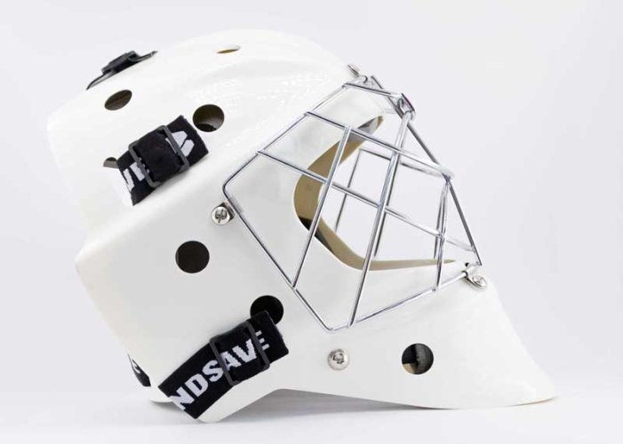 Blindsave White New Goalie Mask