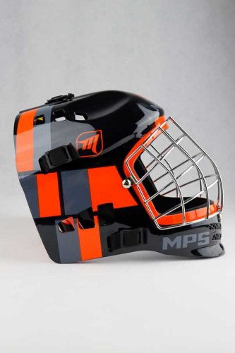 MPS Black/Orange Square helmet