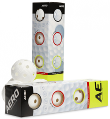 Salming Aero Ball White 4-pack
