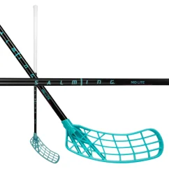 Salming Trident Mid Lite 32 Black/Laguna Blue