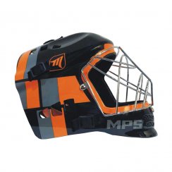 MPS Black/Orange Metal helmet