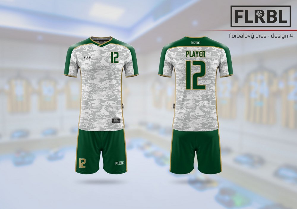 FLRBL Camouflage florbalová sada muž M