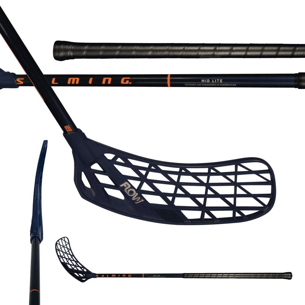 Salming Flow Midlite 32 Navy Pravá (pravá ruka dole) 92 cm (= 103 cm)