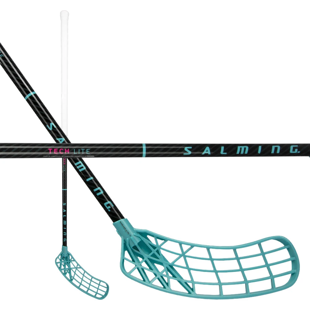 Salming Trident Tech Lite 29 Black/Laguna Blue Levá (levá ruka dole) 96 cm (= 107 cm)
