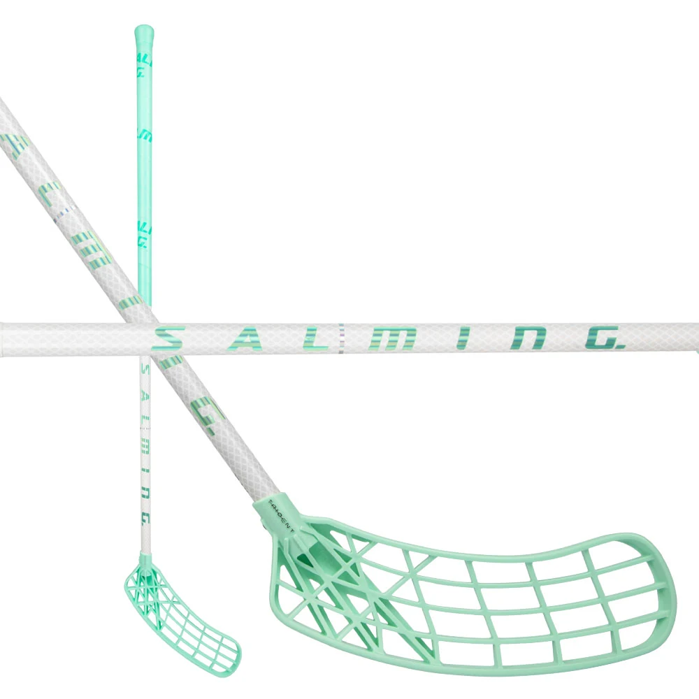 Salming Trident Q-series Aero 29 White/Mint Levá (levá ruka dole) 100 cm (= 111 cm)