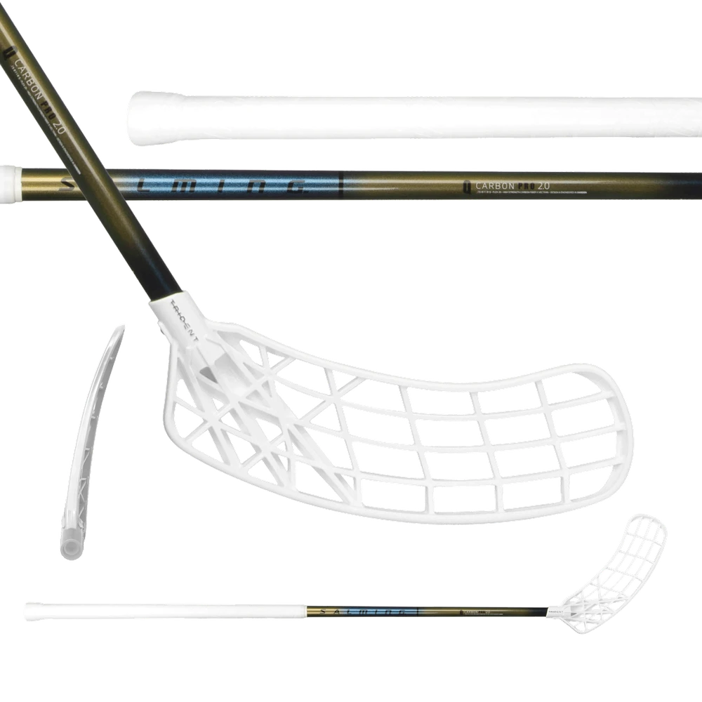Salming Trident Q-series Carbon Pro 2.0 27 Blue/Gold Pravá (pravá ruka dole) 103 cm (= 114 cm)