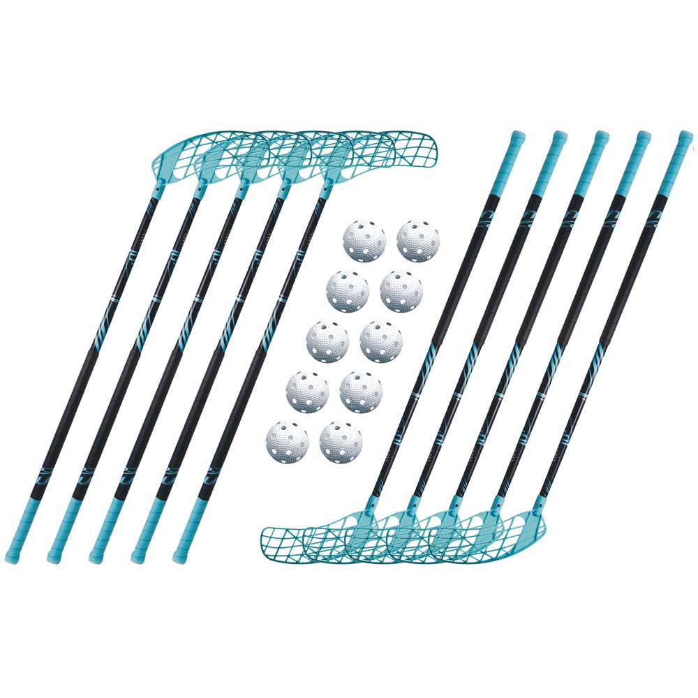 Set Accufli AirTek A100 Teal (10 hokejek) 100 cm (= 111 cm) 6x levá / 4x pravá