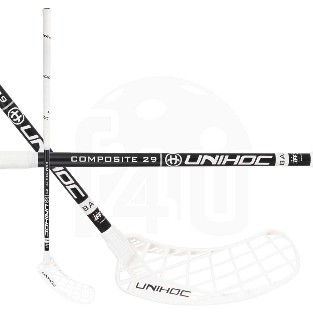 Unihoc Epic Composite 29 Black/White Levá (levá ruka dole) 96 cm (= 107 cm)