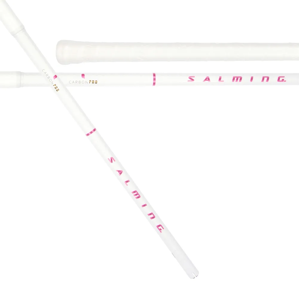 Salming Q-series Carbon Pro Shaft 27 White/Pink 96 cm (= 107 cm)