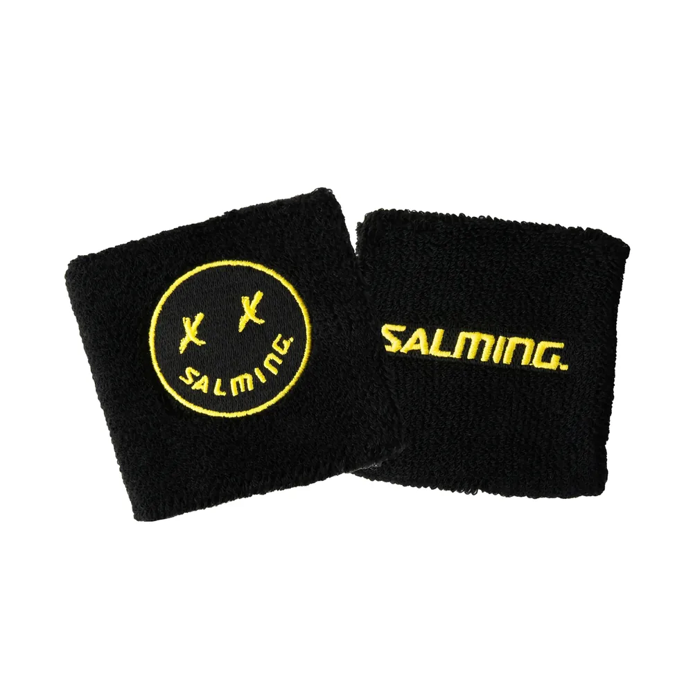 Salming Wristband Short 2-pack ICON Black/Yellow