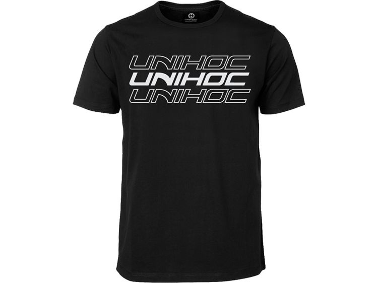 E-shop Unihoc Triple Black tričko 120