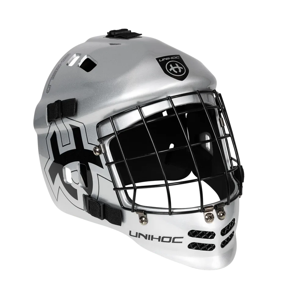 Unihoc Shield Silver/Black brankářska maska