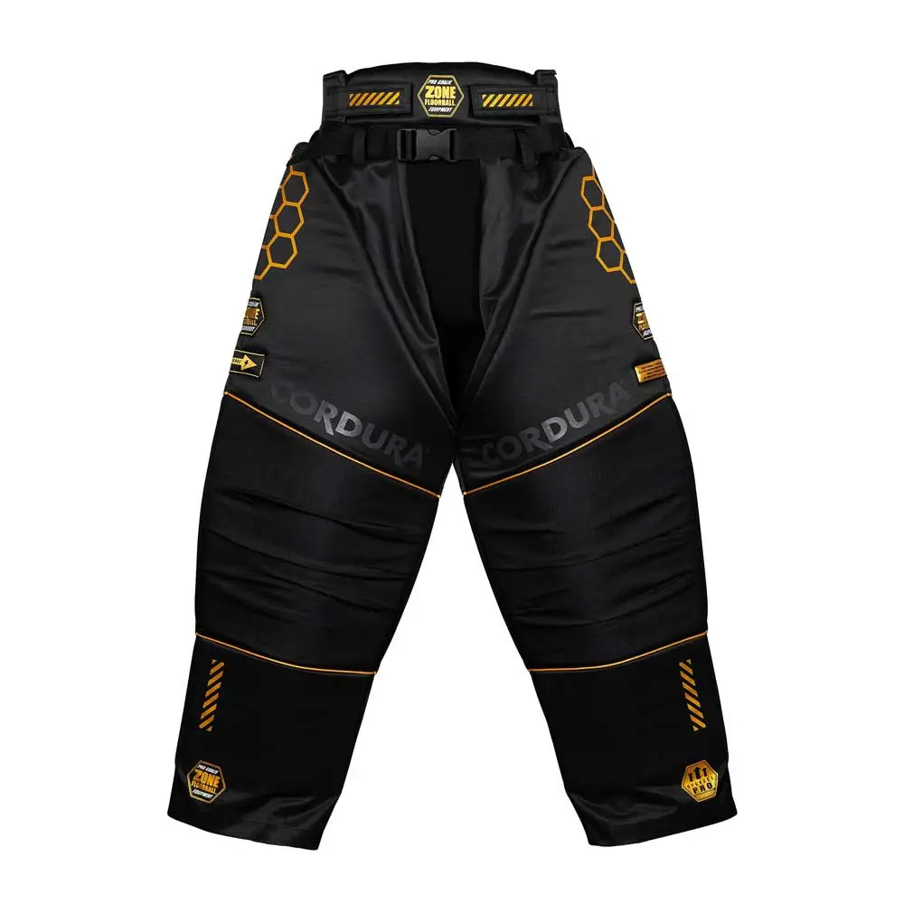 Zone PRO3 Superwide Black/Gold goalie pants S