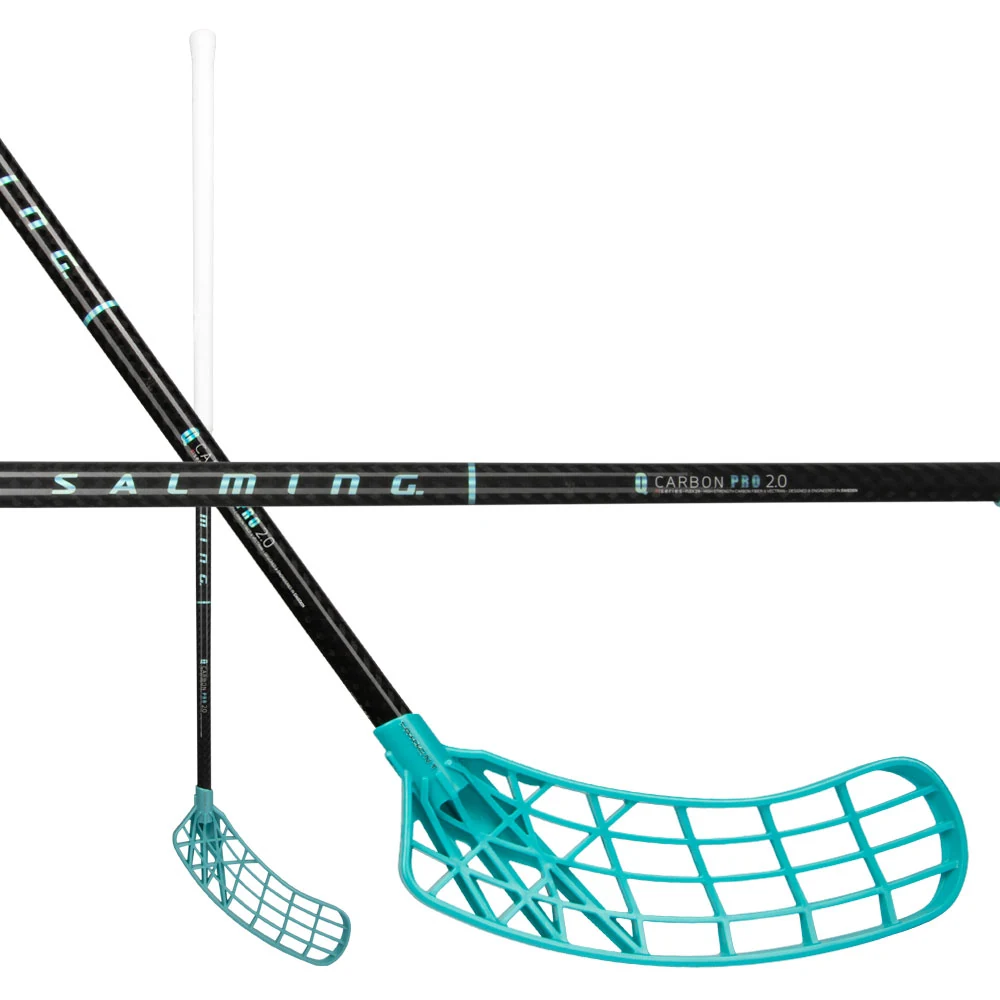 Salming Trident Q-series Carbon Pro 2.0 27 Black/Laguna Blue Pravá (pravá ruka dole) 103 cm (= 114 cm)